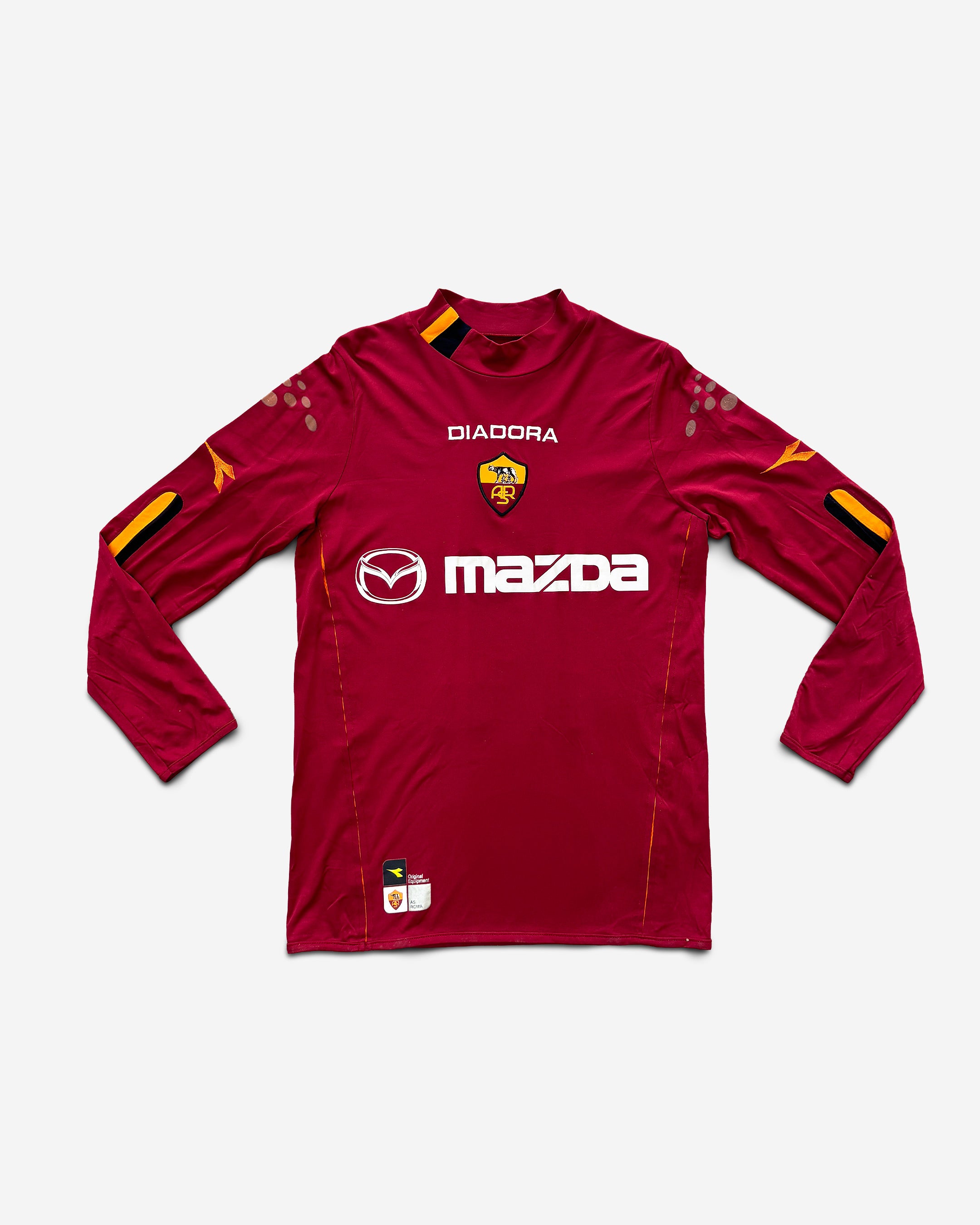 Diadora Totti As Roma Diadora White 2003 Soccer Away Jersey XL