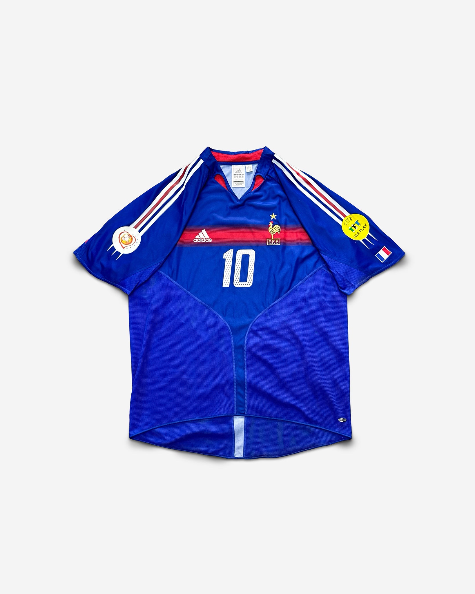 Camiseta Retro Adidas Francia Euro 2004 1ª Equipacion ZIDANE #10 ¨XL¨ NUEVA SIN ETIQUETAS