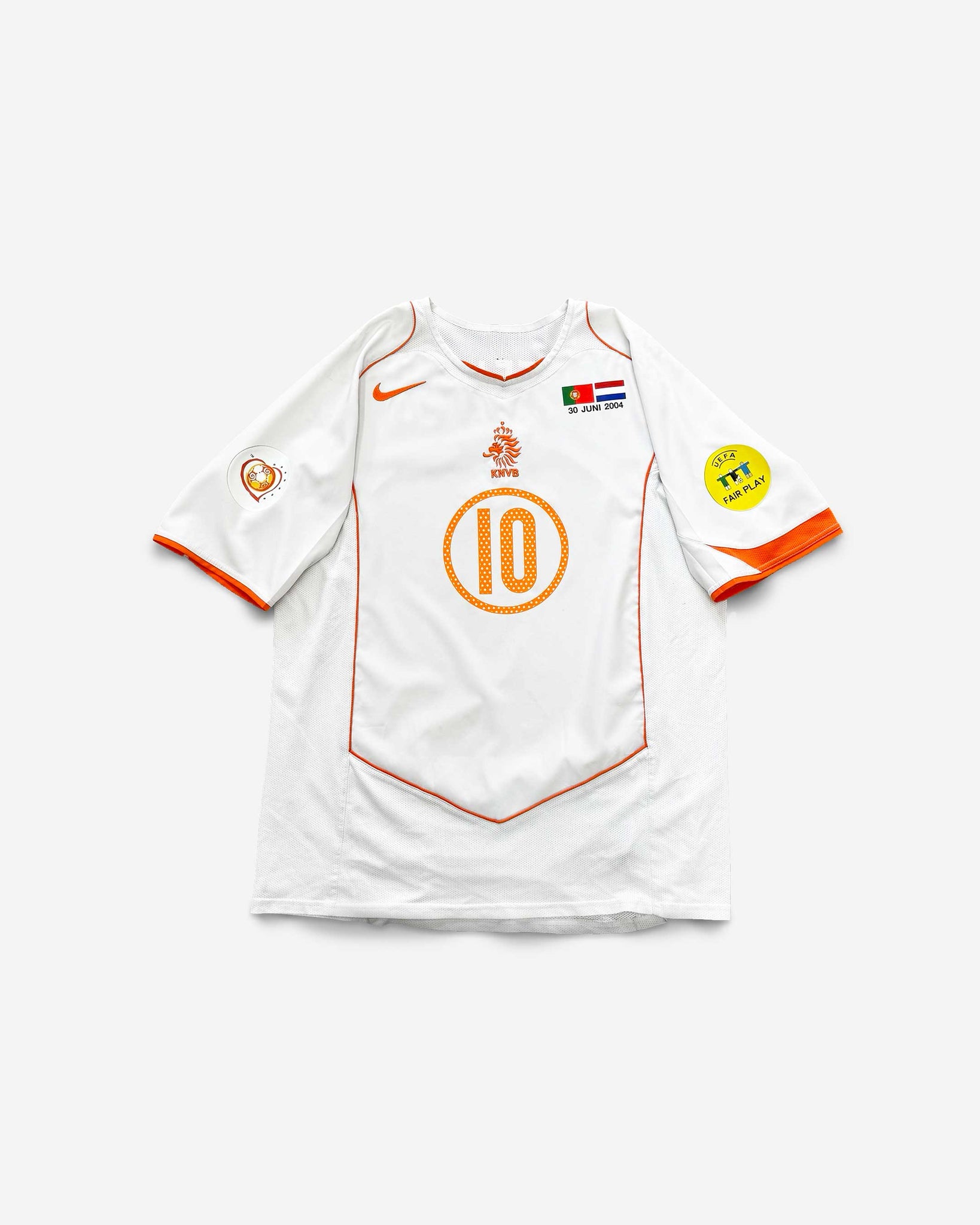 Camiseta Retro Nike Holanda 2004 2ª Equipacion VAN NISTELROOY #10 ¨M¨ EXCELENTE