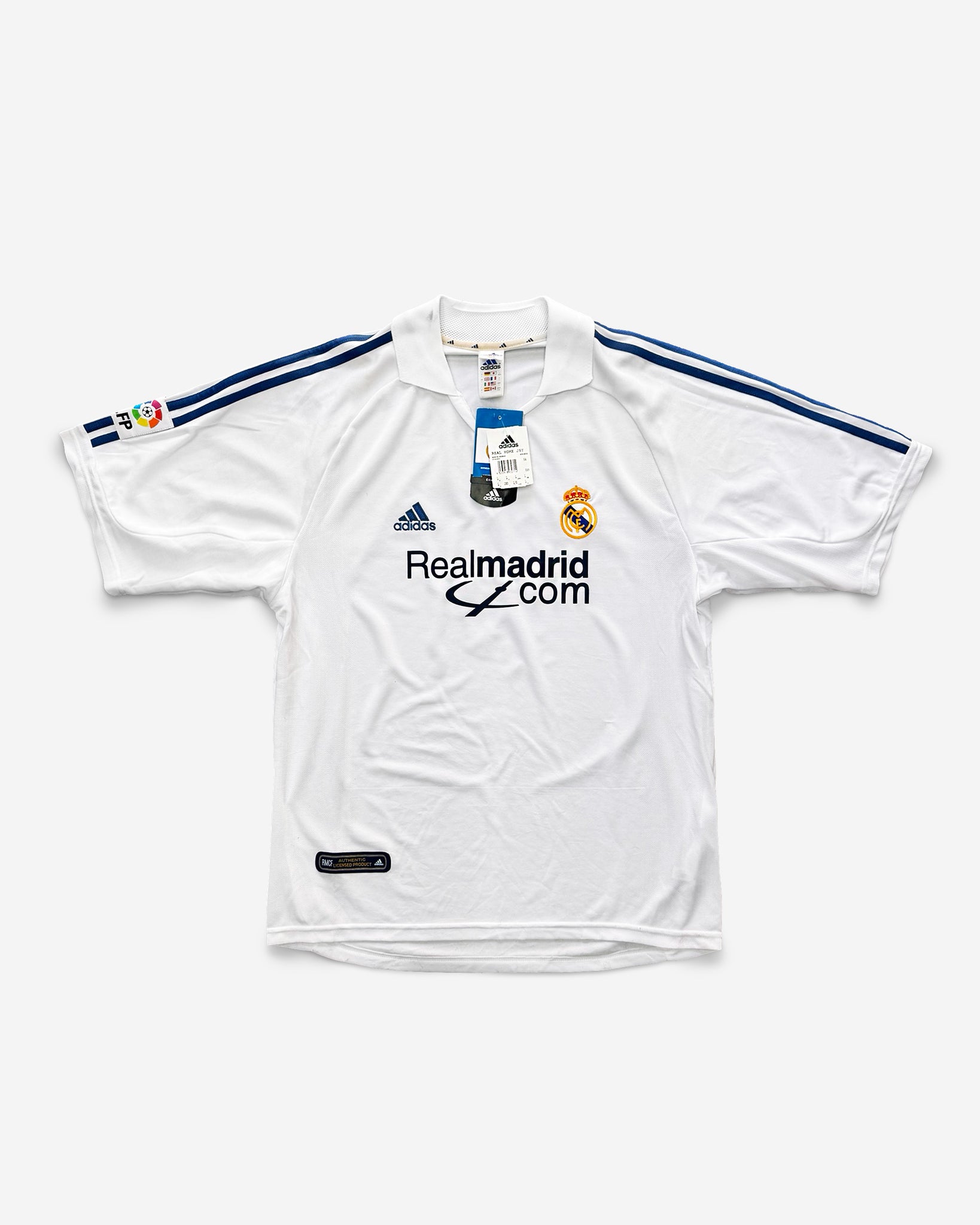 Camiseta Vintage Adidas Real Madrid 2001/2002 1ª Zidane #5 *Nueva con Etiquetas*