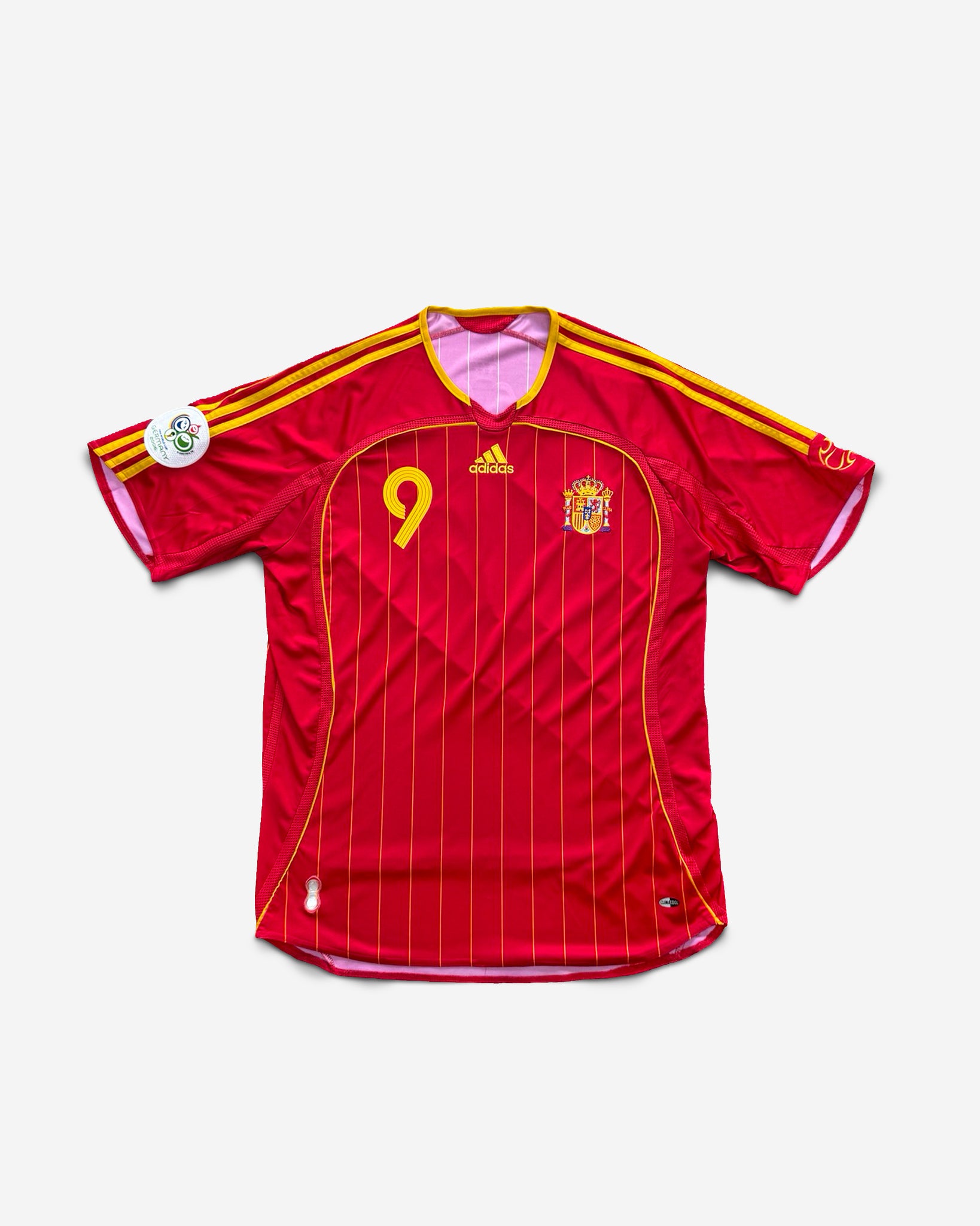 Camiseta Vintage Adidas España 2006 1ª Torres #9 *Excelente*