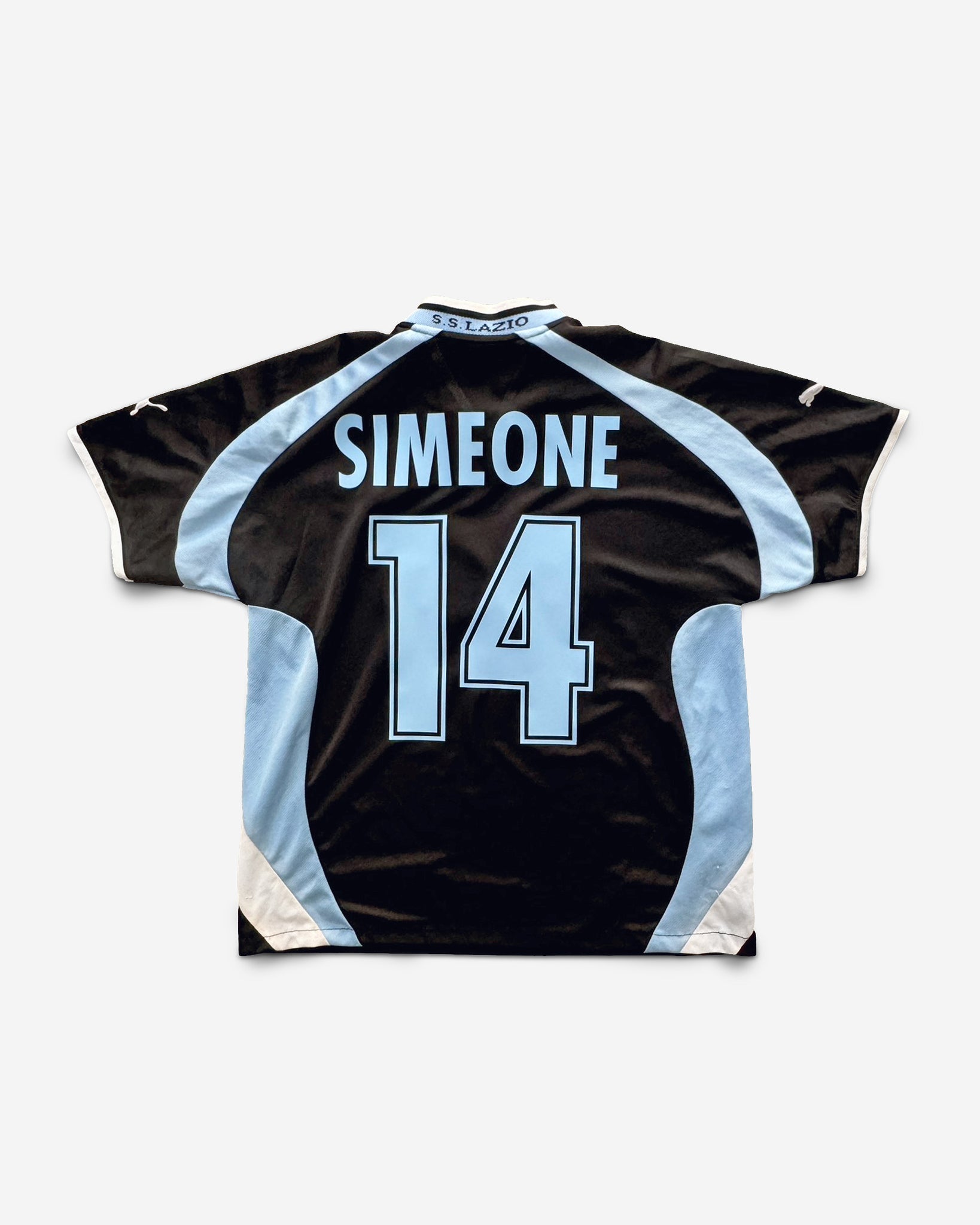 Camiseta Vintage Puma Lazio 1999/2000 2ª Simeone #14 *Muy Bueno*