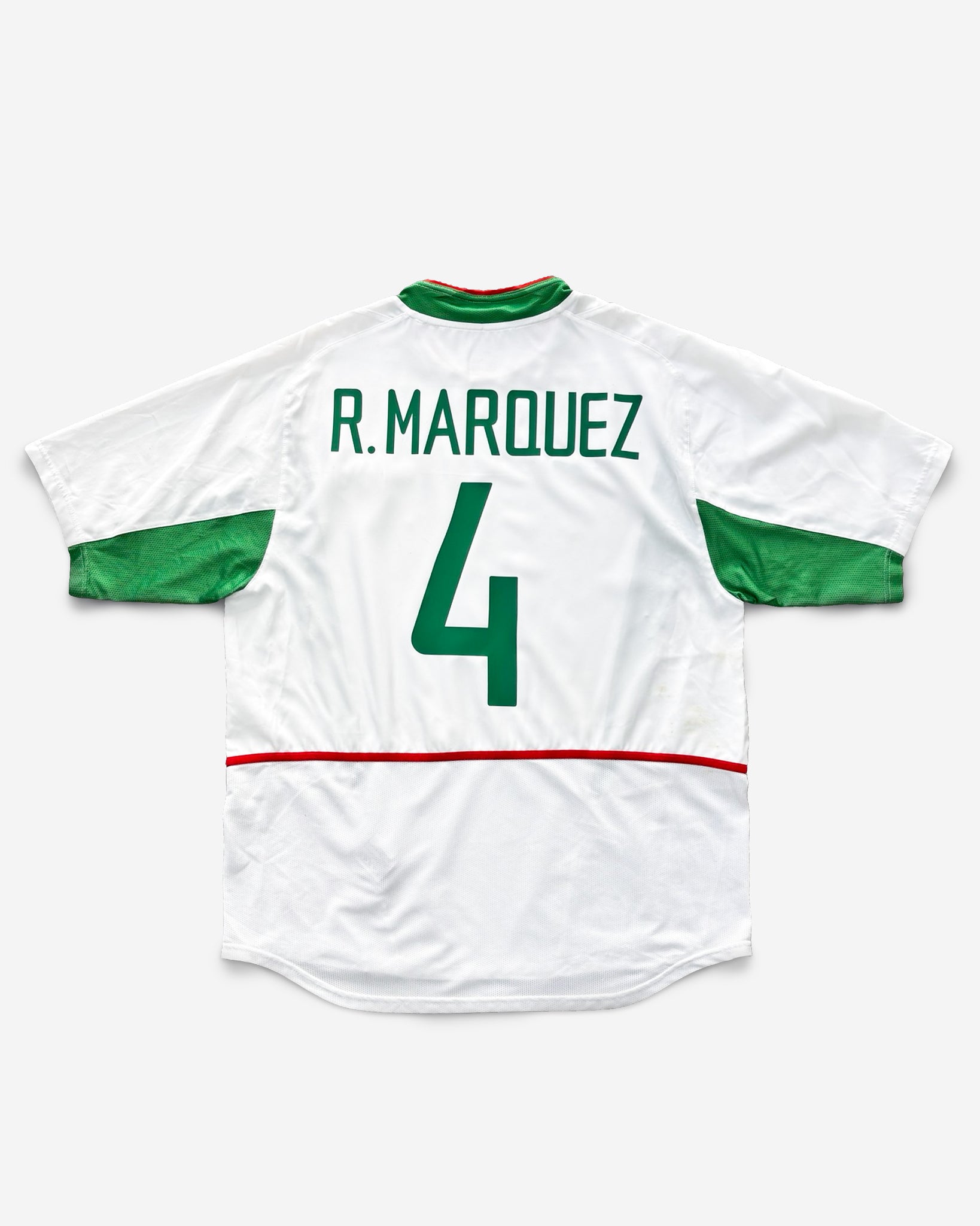 Camiseta Vintage Nike México 2002 2ª Equipacion MARQUEZ #4 ¨L¨ EXCELENTE