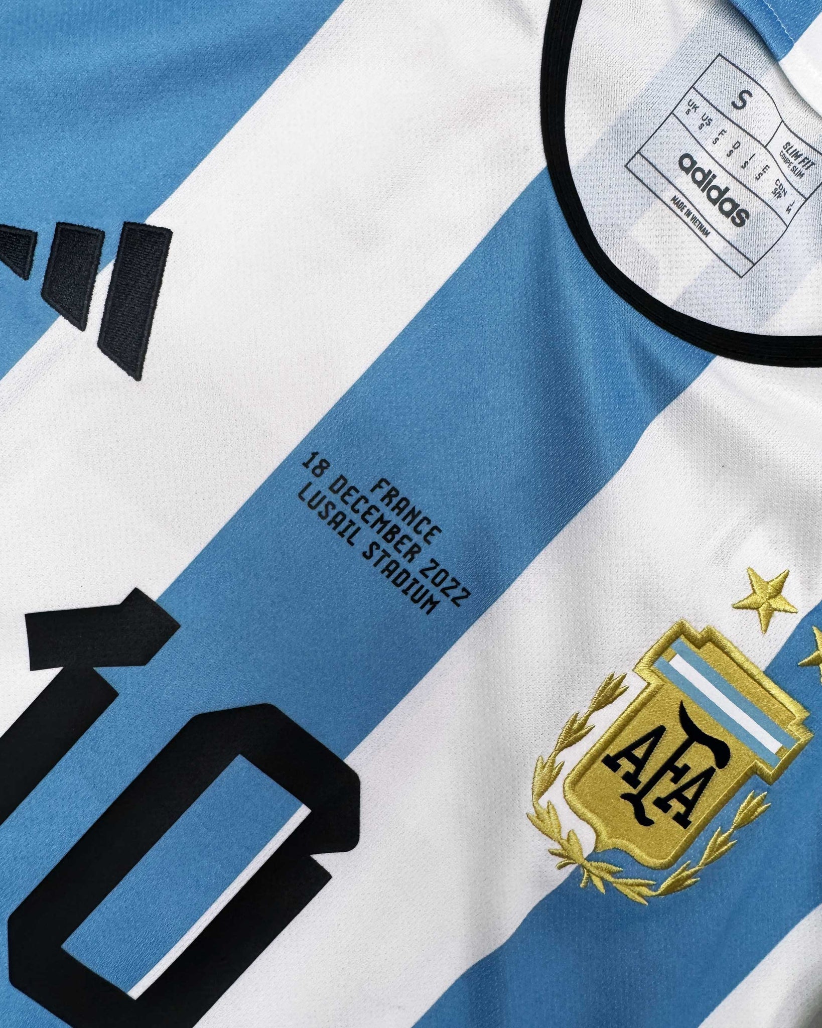 Camiseta Adidas Argentina 2022 1ª Equipación MESSI #10 WC Qatar Final Ed