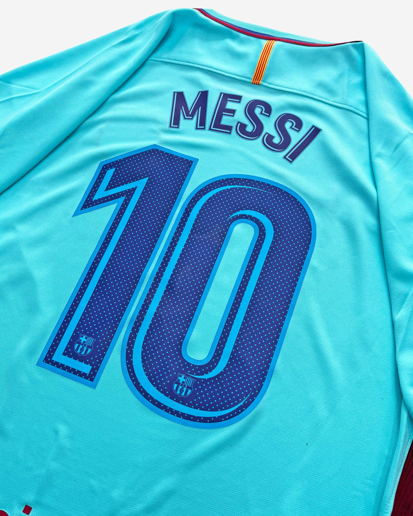 Camiseta Nike FC Barcelona 2017/18 2ªEquipación Messi #10