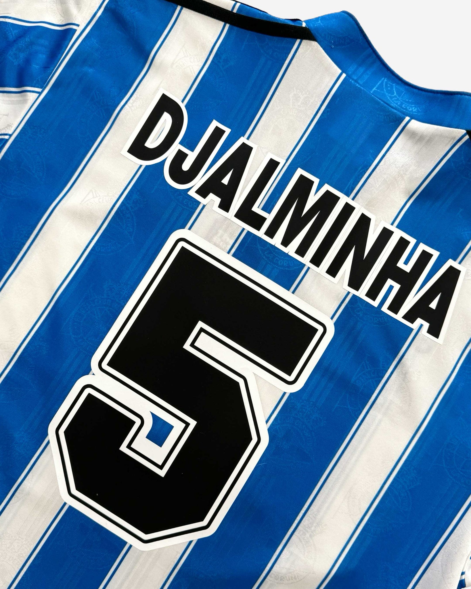 Camiseta Vintage Adidas Deportivo de la Coruña 1997/98 1ª Equipación DJIALMINHA #5  "L" EXCELENTE